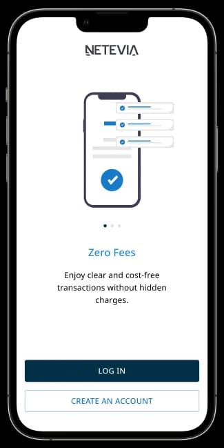 Servicios bancarios de Netevia en el móvil