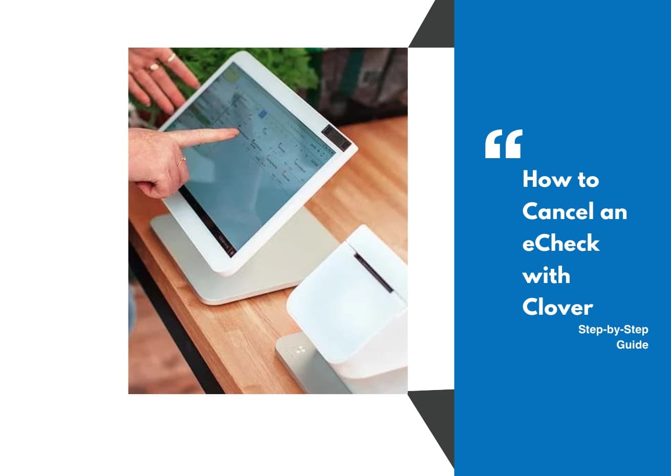 Cómo cancelar un cheque electrónico con Clover