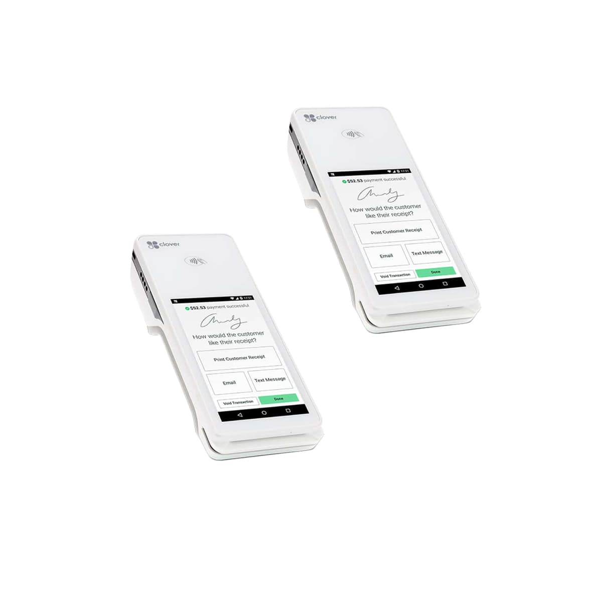 Clover Flex handheld payment terminal ready for setup