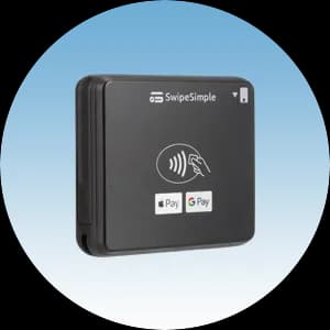 SwipeSimple B250 Bluetooth card reader ready for pairing and setup